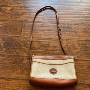 Dooney & Bourke All Weather Leather Two-toned Vintage Crossbody Bag
